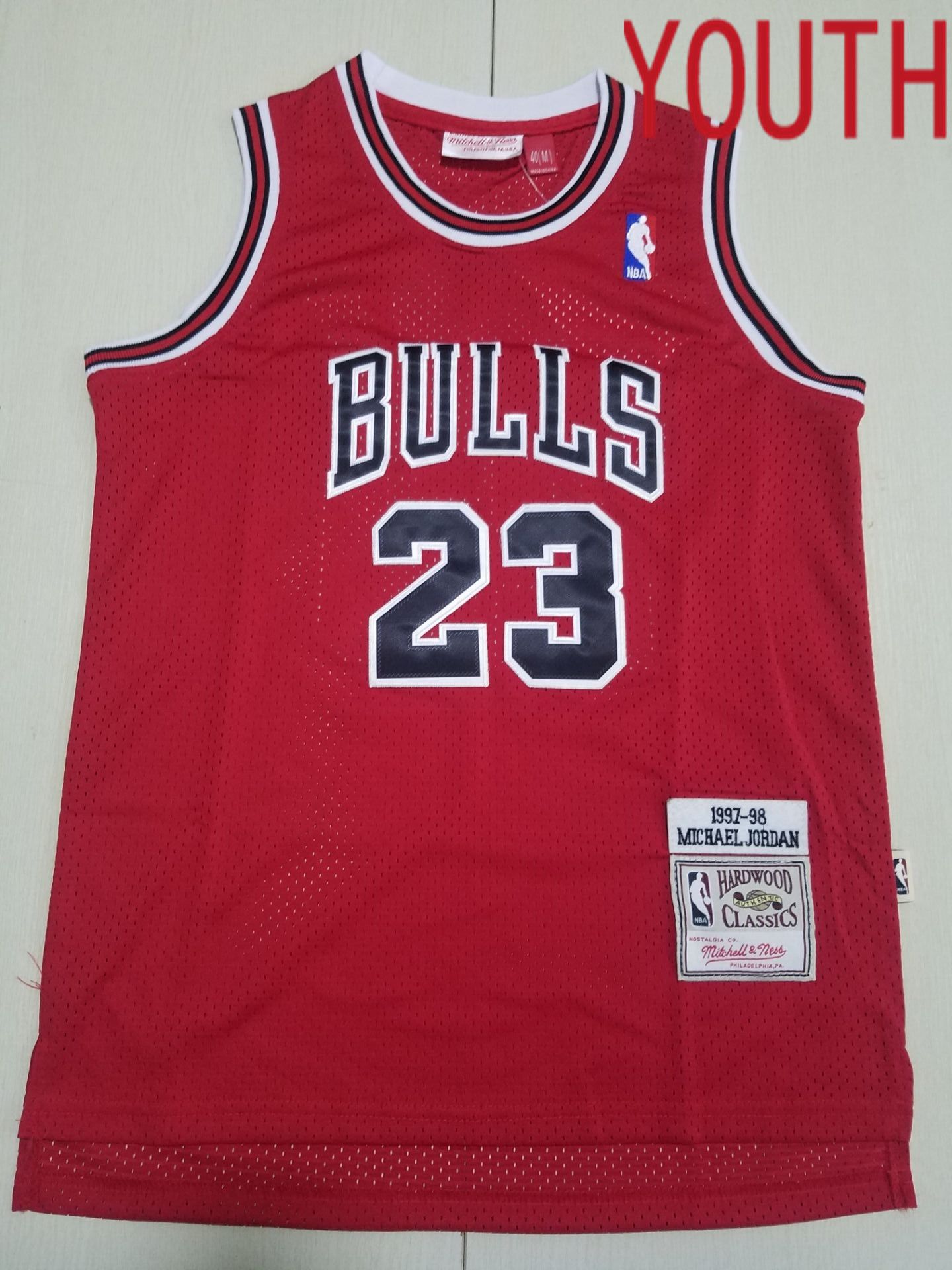 Youth Chicago Bulls #23 Jordan Red Throwback 2022 NBA Jersey->chicago bulls->NBA Jersey